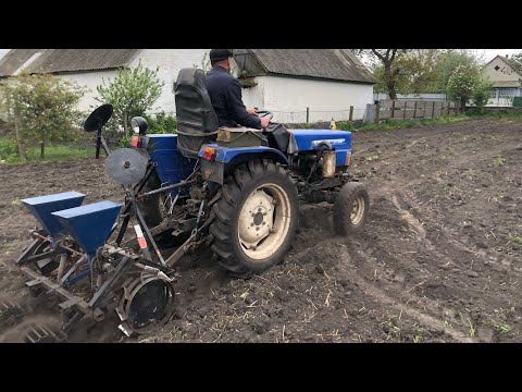 Видео: Терміновий посів кукурудзи на новій ділянці мінітрактором Донгфенг254 з двохрядною сівалкою