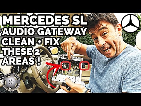 Видео: Mercedes SL AGW Audio Gateway Command Clean и исправить эти две проблемы! "Система недоступна"