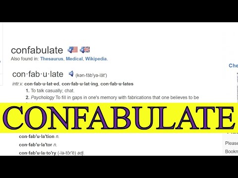 Видео: Крутые слова для Duolingo, IELTS, TOEFL: *CONFABULATE*