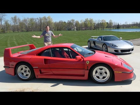 Видео: Porsche Carrera GT против Ferrari F40: Битва культовых суперкаров за 1 млн $