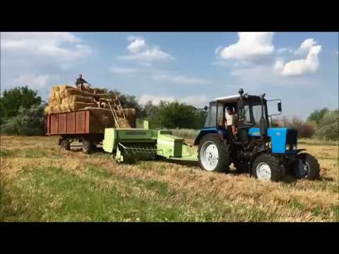 Видео: Тюкуем солому  22.07.2019  FORTSCHRITT (Фортшрит) К454