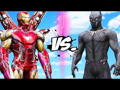 Видео: железный человек против черной пантеры - эпическая битва