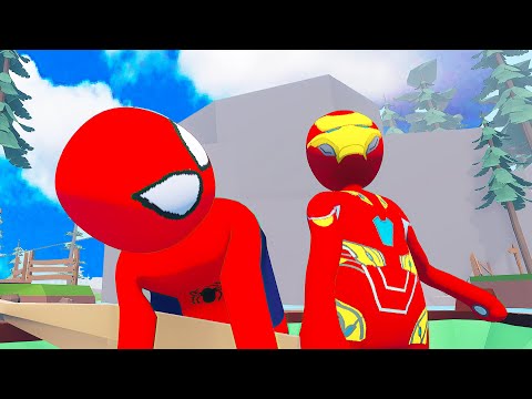 Видео: ПЛАВАТЬ ЭТО ОЧЕНЬ СЛОЖНО HUMAN FALL FLAT пластилиновые герои Володя Человек Паук и Железный Человек