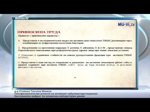 Видео: Патофизиологични аспекти на активния тубулоинтерстициален бактериален нефрит