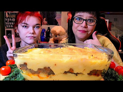 Видео: Мукбанг | Картофельная запеканка | Обжор Асмр