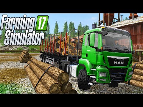 Видео: ВЫРУБАЕМ ЛЕС! ПРИЦЕП С АВТОПОГРУЗКОЙ. Farming Simulator 17