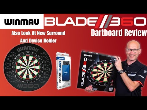 Видео: Обзор мишени для дартса Winmau BLADE 360 и обзор нового держателя для планшета и устройства Surround
