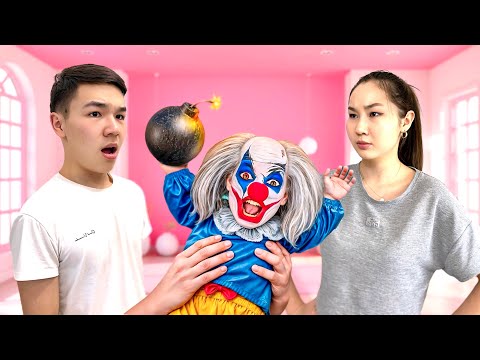 Видео: 🤡КЛОУН 24 САҒАТ БӨПЕ БОЛЫП КЕТТІ🤱🏻|@Ayauka_kk