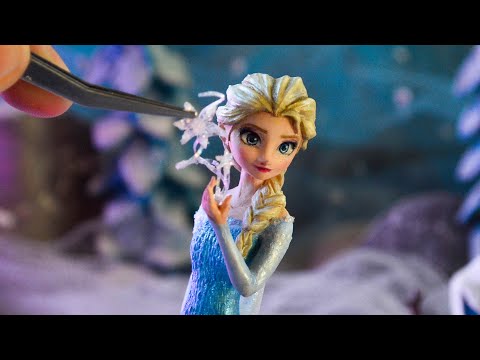 Видео: Как сделать Эльзу Frozen из холодного фарфора