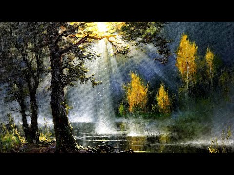 Видео: Туманное утро, процесс живописи #45