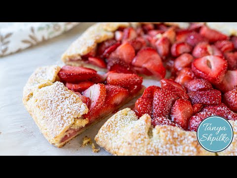 Видео: Клубничная Галета на песочно-творожном тесте | Strawberry Galette