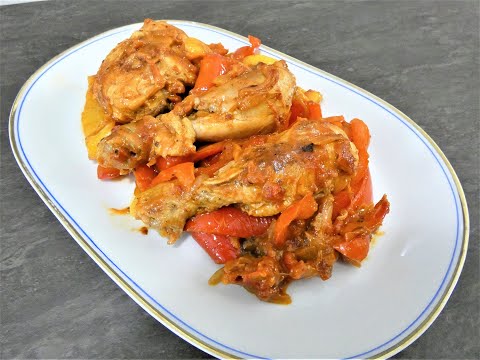 Видео: Курица с перцем по традиционному римскому рецепту 🥰 Pollo Con Peperoni Alla Romana