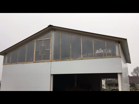 Видео: Cтроительство цеха 7 Панорамное окно