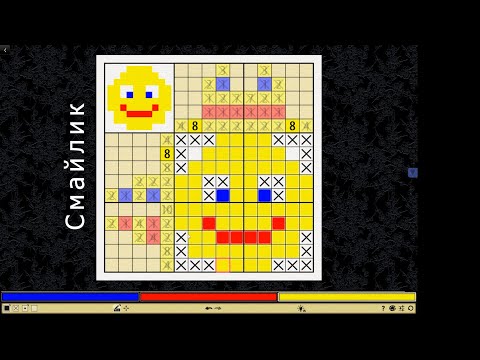 Видео: #1 Цветные Японские кроссворды "Катана" Новичок