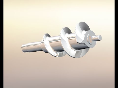 Видео: 102 урок SOLIDWORKS шнек от мясорубки