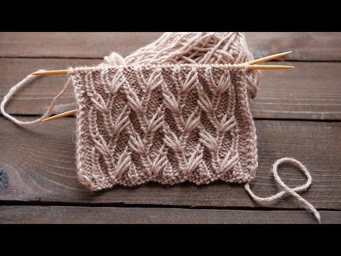 Видео: Узор «Веточки» спицами 🍒 «Twigs» knitting pattern