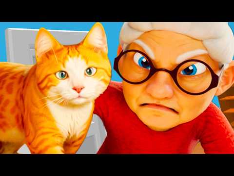 Видео: Симулятор Кот и Бабка #1 Bad Cat Life Simulator с Кидом на пурумчата