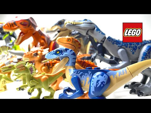 Видео: Обзор коллекции лего динозавров Мир юрского периода! Review of the Lego dinosaur Jurassic World!