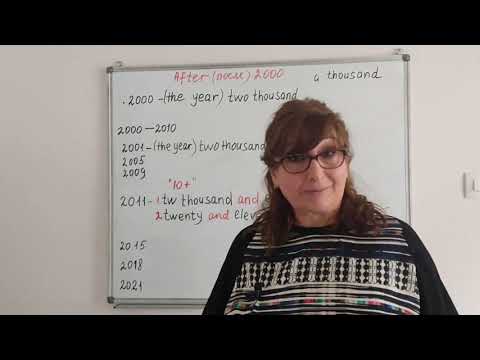 Видео: Английский язык. Как читать года (years) без проблем на английском.