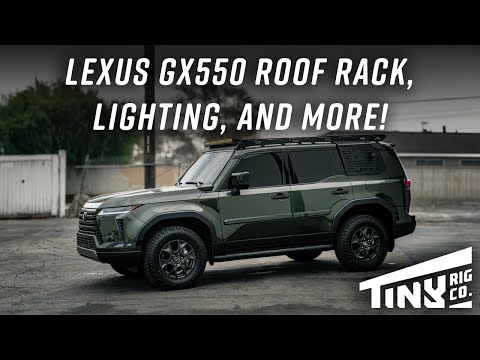 Видео: Багажник на крышу, освещение и многое другое для Lexus GX550 | Tiny Builds