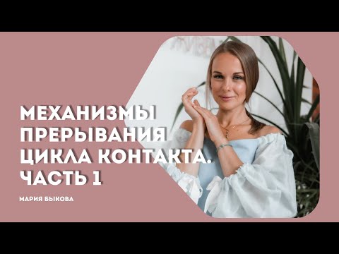 Видео: Механизмы прерывания цикла контакта в гештальт-терапии. Часть 1