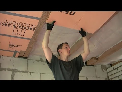 Видео: Комбо утепление для дома из газоблока экструдированным пенополистиролом (Пеноплэкс) и мин. ватой.