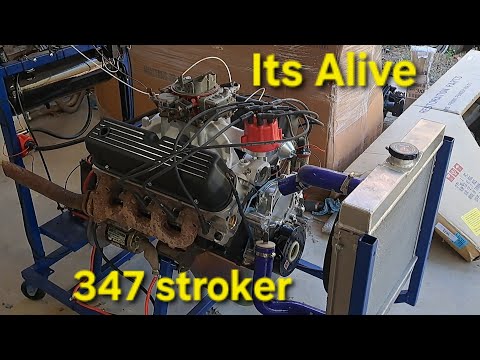 Видео: Первый запуск двигателя Eleanor Mustang 347 Stroker. ОН ЖИВОЙ.