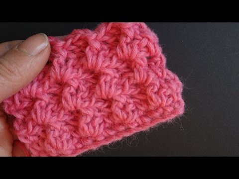 Видео: Узор Букле   вязание крючком 36