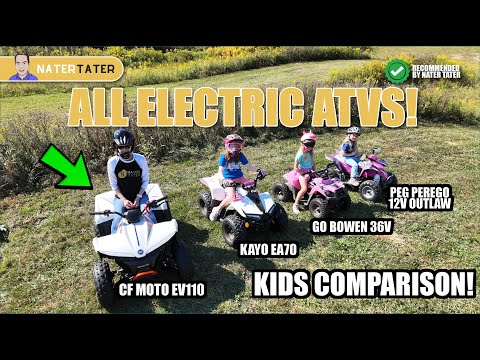Видео: ✅ Лучший электрический квадроцикл для детей — сравнительный обзор — 12 В, 36 В, 48 В Lithium Kayo...