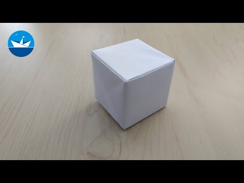 Видео: Куб из бумаги А4/A4 paper cube/БЕЗ КЛЕЯ