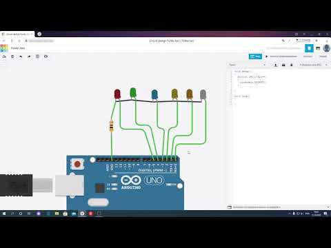 Видео: Arduino + TinkerCad. Урок 2. Циклы + define