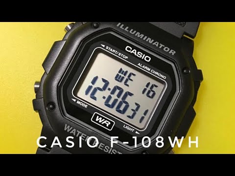 Видео: Бюджетник від Касіо. Огляд простого наручного годинника Casio F108WH від @watchtechua