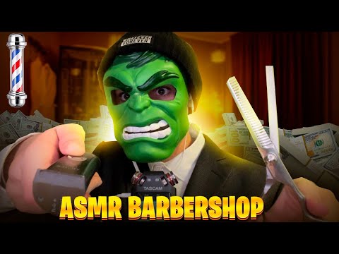 Видео: ASMR BARBERSHOP 💈 Приятная стрижка и бритьё опасной бритвой