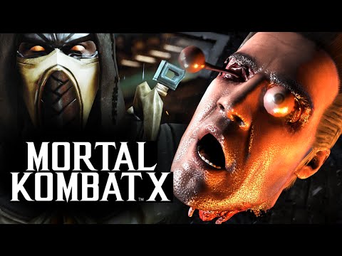 Видео: Mortal Kombat X -  Бой с Девушкой! Injustice Скорпион!
