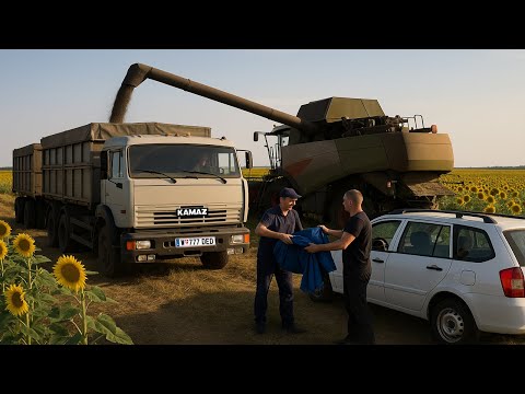 Видео: 💸 КУПИЛ ПОЛОГА и БЕГОМ НА УБОРКУ 🌻 СЕМЕЧКИ УРОЖАЯ 2025... Камаз дальнобой