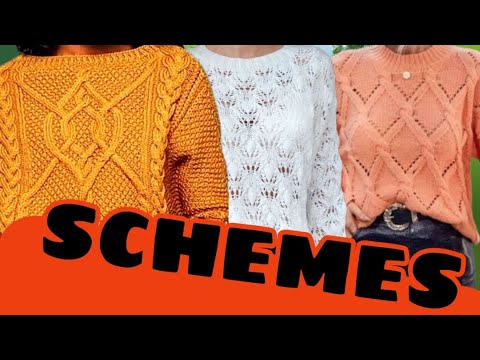Видео: Вязание, схемы вязания узоров, потрясающие свитеры. Knitting, knitting patterns, stunning sweaters.