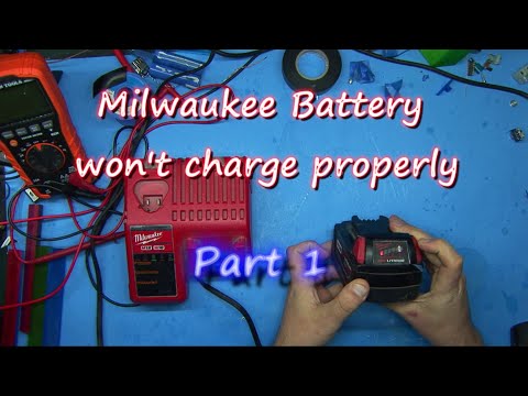 Видео: поздняя ночь Milwaukee Battery Repair часть 1 - 067 #milwaukee #repair
