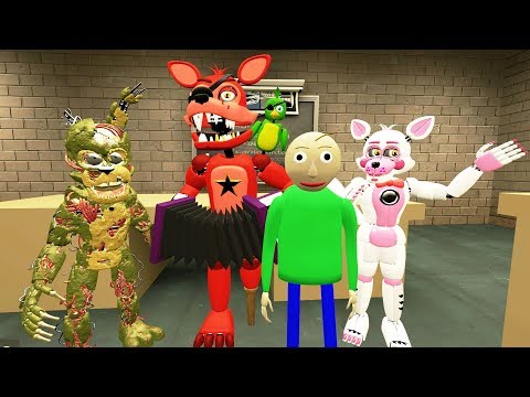 Видео: АНИМАТРОНИКИ ГОНЯЮТСЯ ЗА НАМИ В ШКОЛЕ БАЛДИ FNAF ► Garry's Mod
