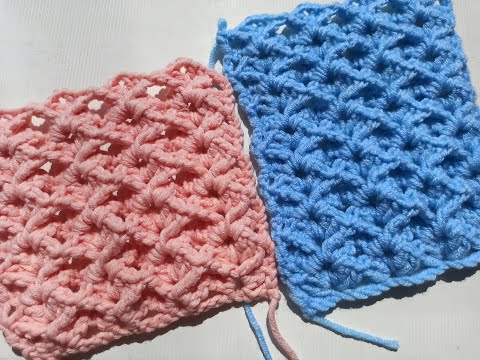 Видео: Объемный двухсторонний узор крючком