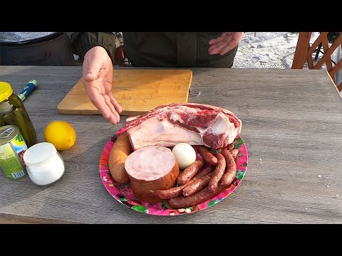 Видео: СОЛЯНКА(СБОРНАЯ) НАВАРИСТАЯ В КАЗАНЕ НА МОРОЗЕ