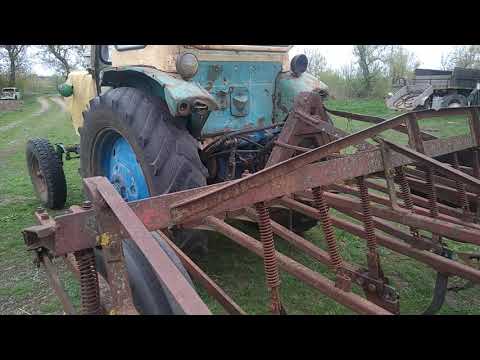 Видео: ЮМЗ и старый культиватор