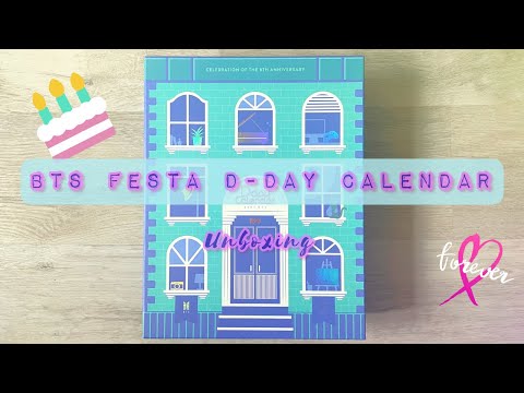Видео: 💜 Распаковка адвент-календаря ко дню рождения BTS // BTS Festa D-Day Calendar Unboxing 💜