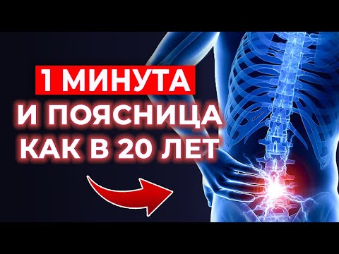 Видео: Чудо-упражнение для ПОЯСНИЦЫ | Одна минута и спина не болит! | Экстренная помощь при боли в пояснице