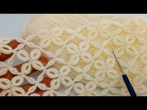 Видео: Новое изобретение! Уникальный узор крючком! Модель шарфа крючком