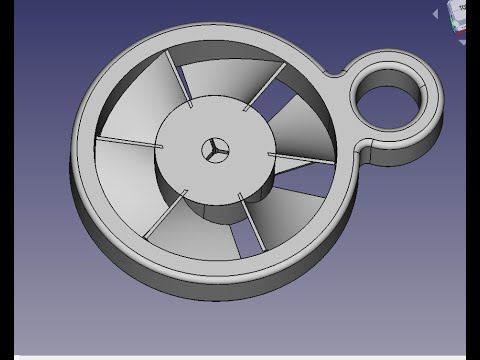 Видео: FreeCad Брелок вентилятор