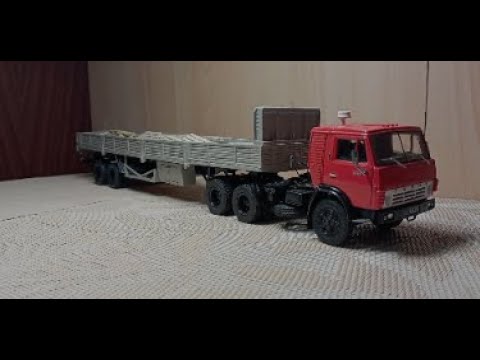 Видео: КАМАЗ с п/прицепом