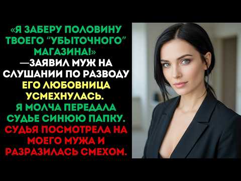 Видео: Муж хотел забрать половину магазина на разводе... но когда судья увидела одну бумагу...