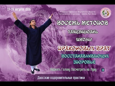 Видео: 3. Восемь Методов Лун Мэнь. Основы Тайцзицюань. Третье Движение. Поднять Голову Посмотреть на Луну.