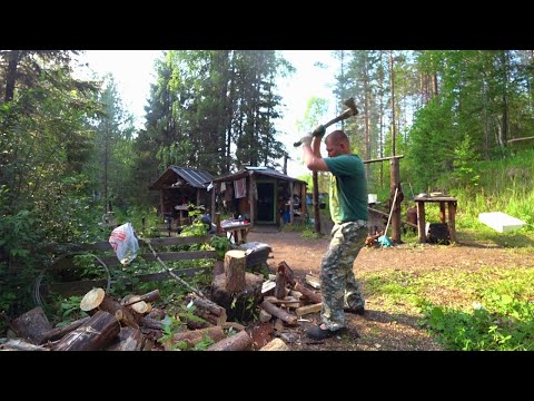 Видео: ПРИЕХАЛИ в ИЗБУ на КОРДОН, а ТАМ!!!??? ЛЕОНТЬЕВИЧ уже ЗАГОРАЕТ. ТАЁЖНЫЙ БЫТ. Третья часть.