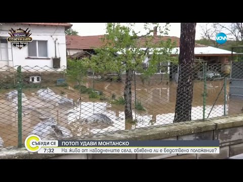 Видео: Частично бедствено положение в Монтанско и хаос в София заради проливните дъждове
